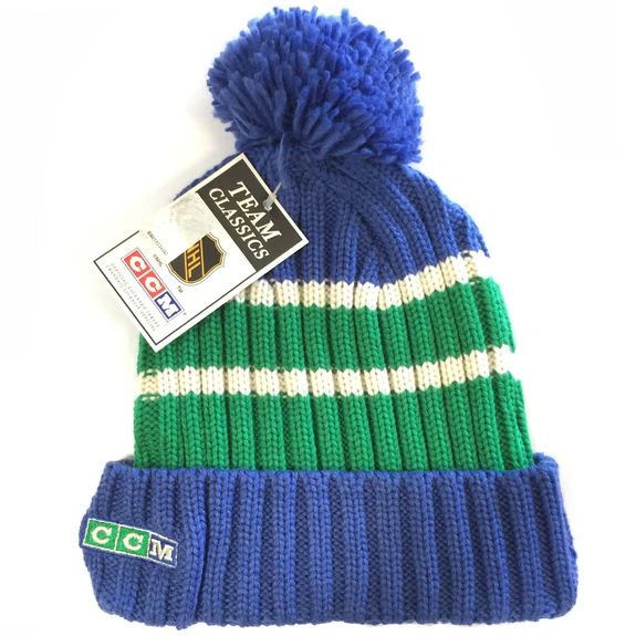 Bonnet NHL Hartford Whalers Vintage Pompon 4 Bonnet NHL Hartford Whalers Vintage Pompon – Image 2